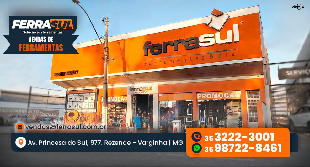 Banner FERRASUL FERRAMENTAS E EPIS - EQUIPAMENTOS DE PROTEÇÃO